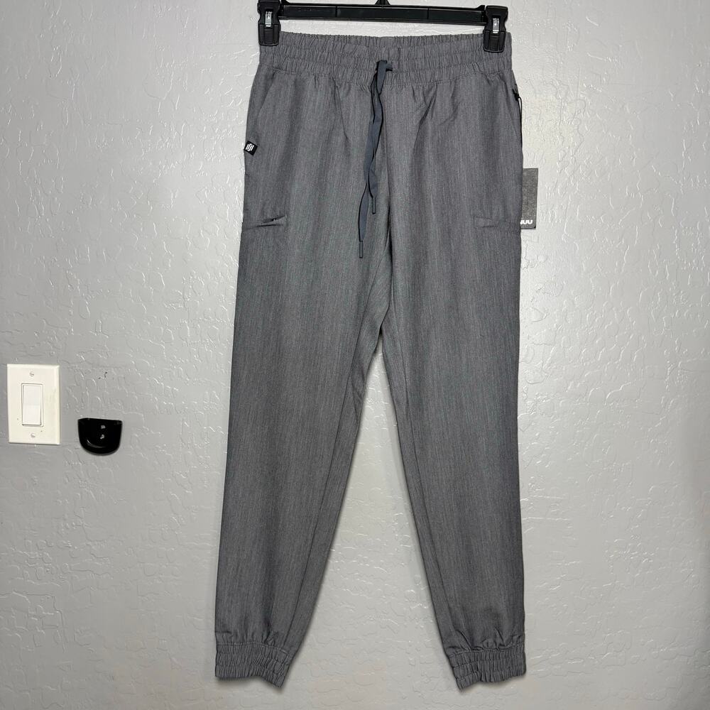 Jaanuu Jace Skinny 7-Pocket Scrub Jogger, Heather Grey, XS